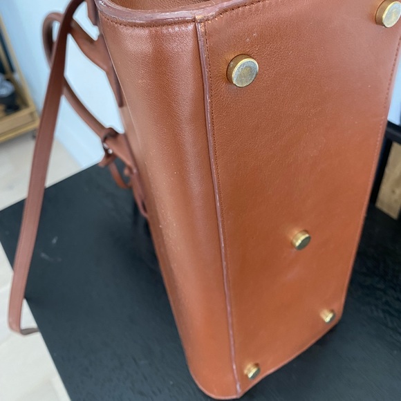 SAINT LAURENT BROWN SAC DE JOUR TOTE BAG - Picture 7 of 13